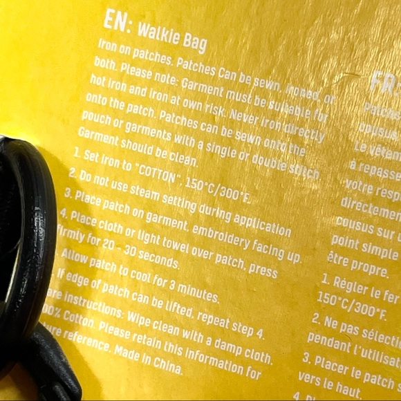 Wild & Woofy Dog Pet Walking Bag Customizable Iron-On Patches W/Adjustable Strap - Picture 8 of 16